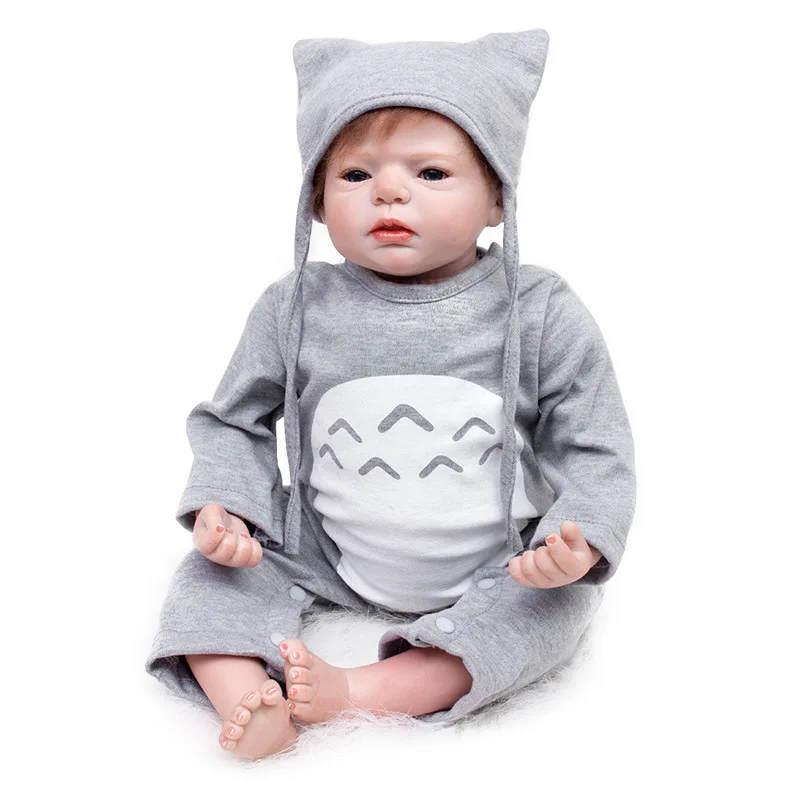 55 см Reborn Baby Doll Soft Rotocast Dolls Simulation Мягкие Красивые куклы игрушки резиновые Toys для