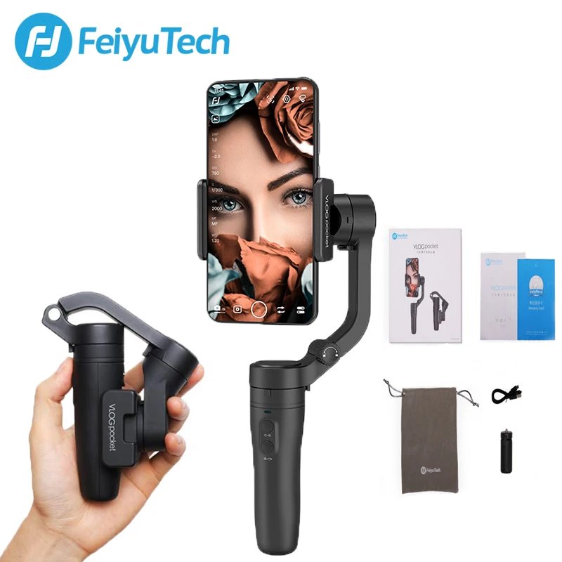 FeiyuTech Vlog карманный мини 3-осевой портативный смартфон Универсальный стабилизатор для iPhone Xs Max Xr X 8 серии, HUAWEI P30 pro, MI-9
