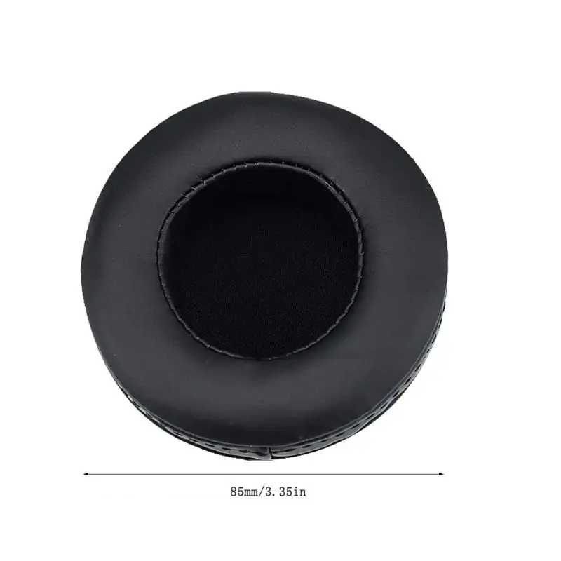 

1Pair Black Replaced Leather Earpads Soft Foam Ear Cover Cushion for Skullcandy Hesh 2.0 Over-Ear Headphones Headset