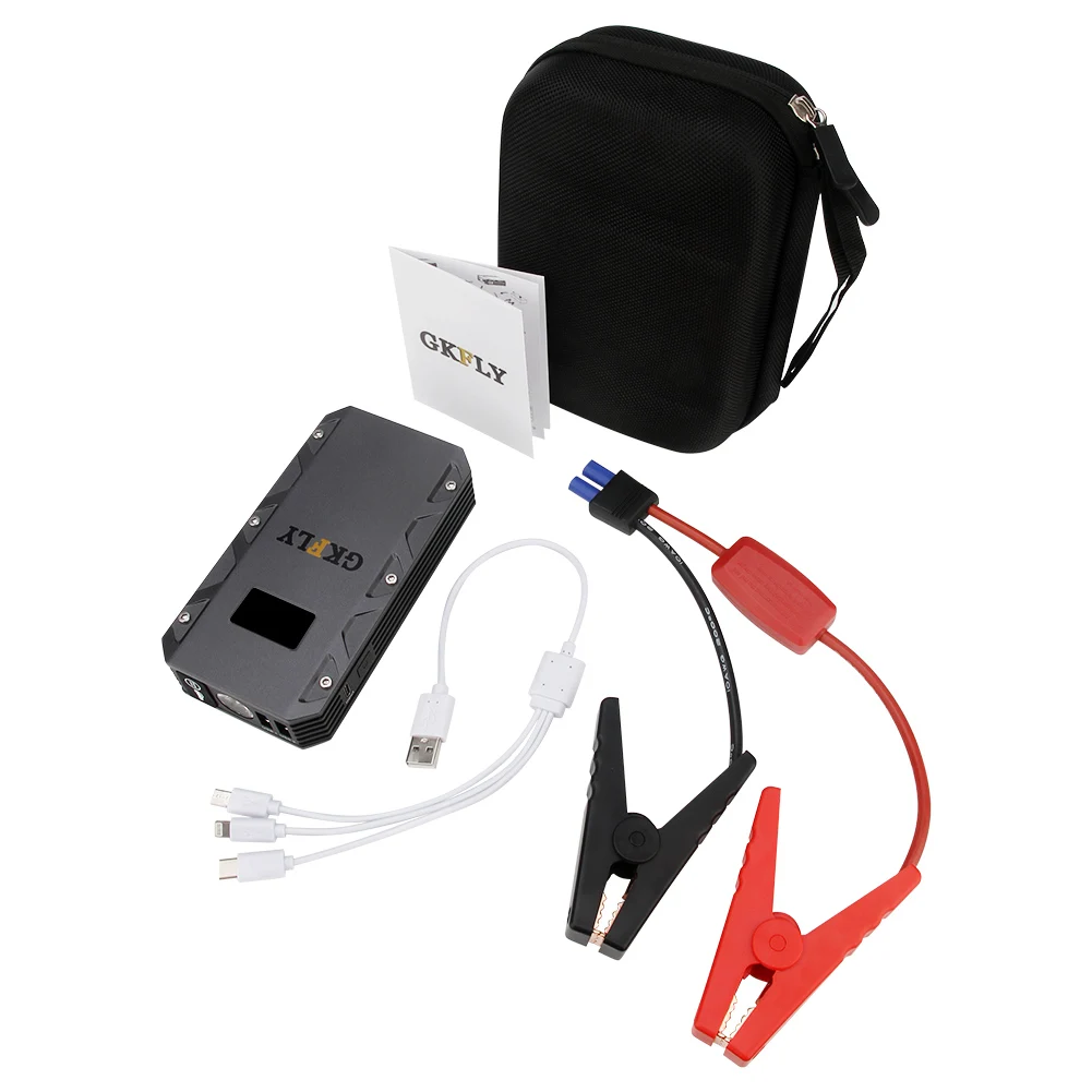 1500A Car Jump Starter 20000mAh Starting Device 12V Portable Power Bank Petrol Diesel Lithium Polymer Battery Jumpers Buster | Автомобили