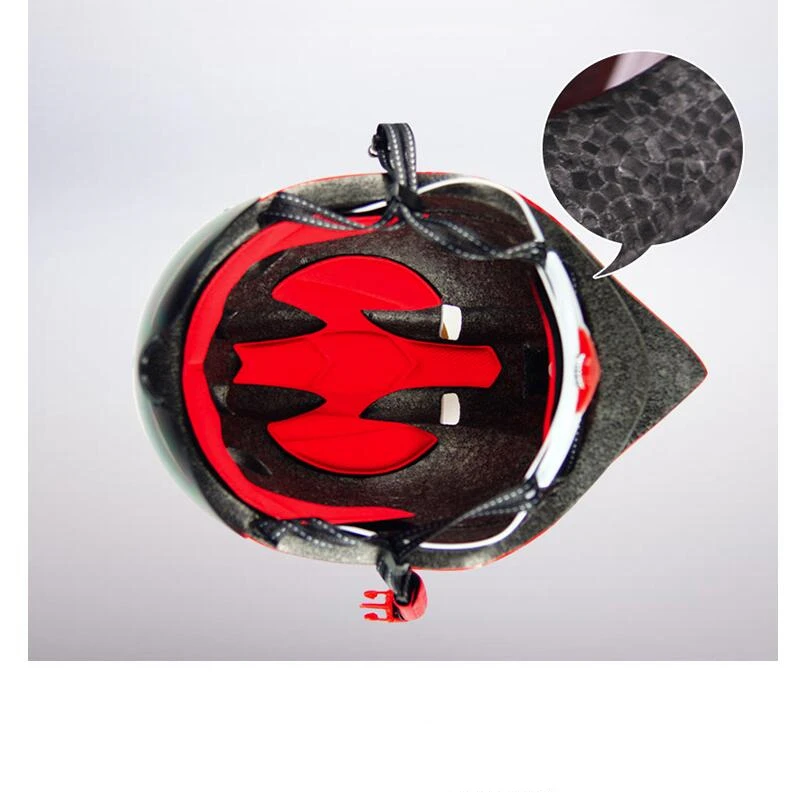 

TT Goggles Bike Helmet Road Bicycle Sports Safety Helmet Riding Mens Racing In-Mold Time-Trial Cycling Helmets size54-62CM 300g