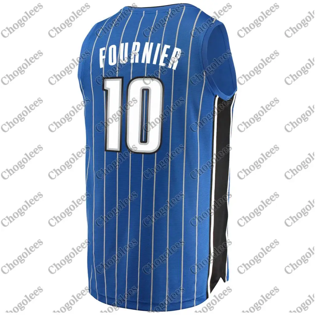 

Men Basketball Jersey Evan Fournier Orlando Branded Fast Break Jersey Blue Icon Edition