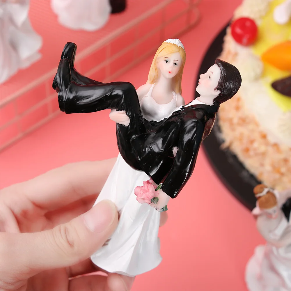 Элегантный Топпер для торта невесты жениха пары свадебное украшение из смолы