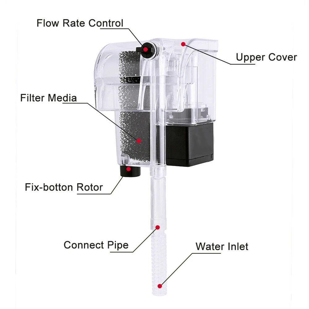 Аквариумный фильтр водопад насос для подвешивания на заднюю стену фильтрации