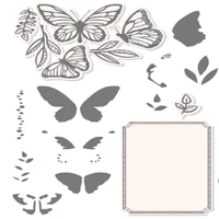 butterfly metal cutting dies and stamps set for stencils scrapbooking photo album card paper embossing craft diy die cut 2021