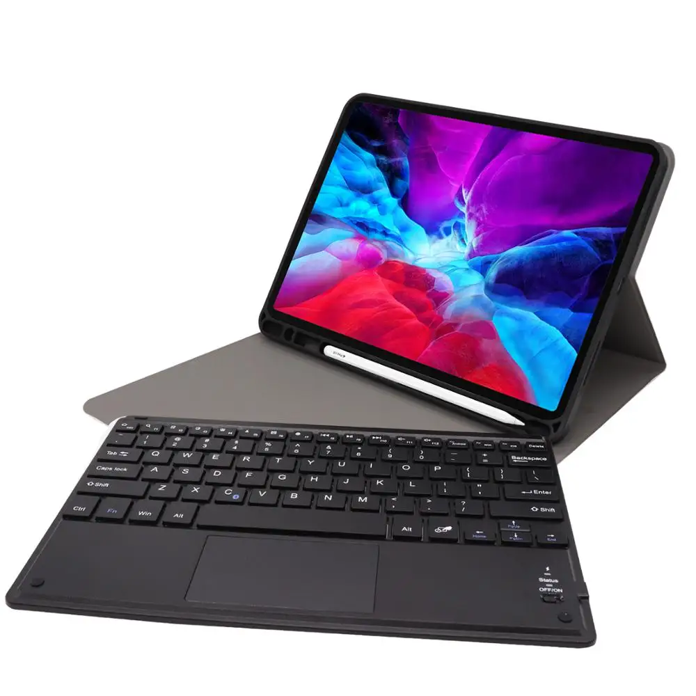 Чехол для сенсорной клавиатуры iPad Pro 11 2020 2th чехол с держателем стилуса умный