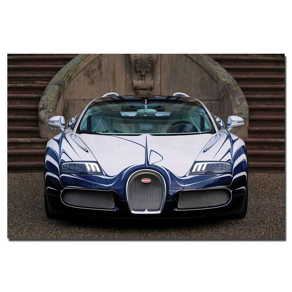 

Картина Bugatti Veyron с изображением суперавтомобиля, Настенная картина для гостиной, домашний декор, Картина на холсте с рамкой