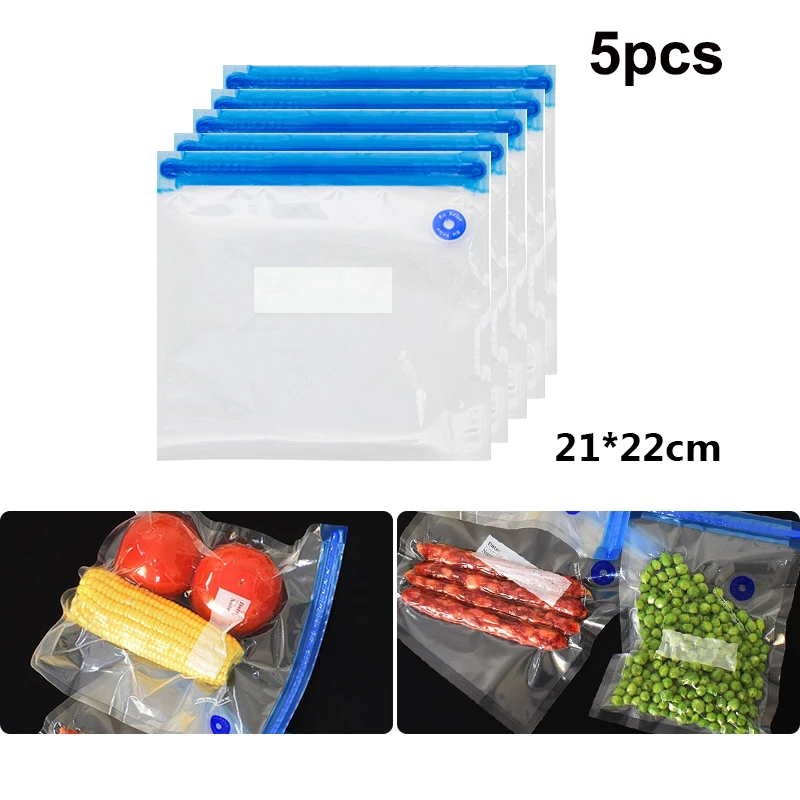 5 шт. портативная герметизирующая вакуумная упаковочная машина для пищевых