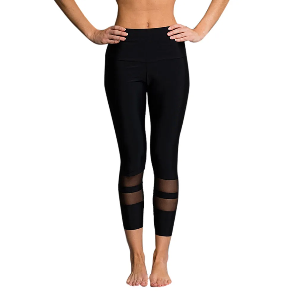 Sport Leggings Women High Waist Sports Gym Yoga Running Fitness Pants Workout Clothes Pantalones Штаны Женкие @40 | Спорт и