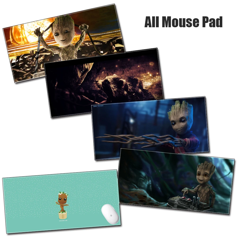 

Disney Super Large PC Mousepad Gamer Gaming Mouse Pads Cute Baby Groot Groot