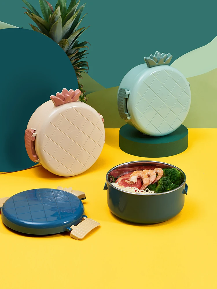 Милый Ланч бокс для девочек пикника Bento Kids нержавеющая сталь теплый контейнер еды