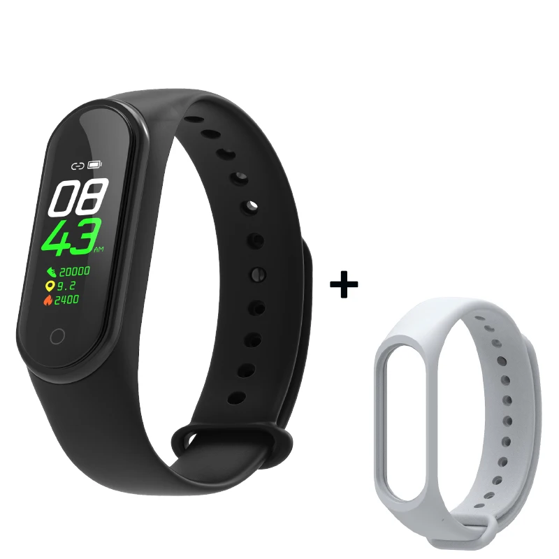 As shown9 Smart Fitness Bracelet M4 Tracker Waterproof Pedometer Blood Pressure Watch Support Multi-Languauge Wristband For Men Women Kids - Цвет: As shown9