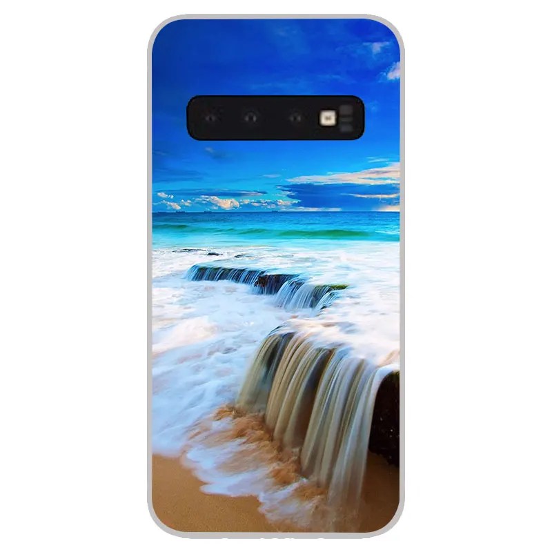 Синие матовые силиконовые чехлы для Samsung Galaxy S8 S9 S10 Plus S10e S6 S7 Edge lite мягкая задняя