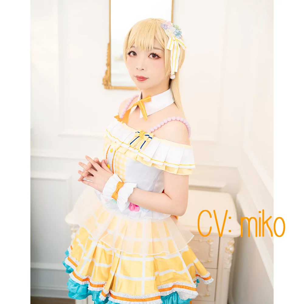 CGCOS Косплэй костюм Bang Dream! Пастельные* палитры МАРУЯМА осветить Shirasagi Chis платья одежда Униформа CG539
