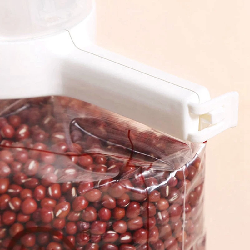 

6 Pcs Bag Clip with Spout,Bag Sealing Clips for Food,Bag Clip Pour Spout,Kitchen Storge Clips