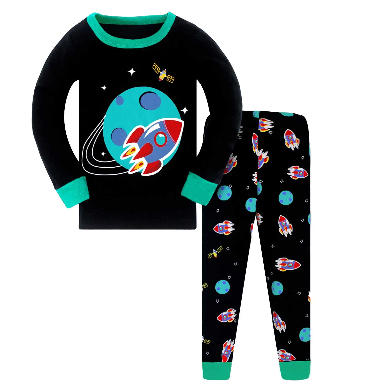 

Spring Autumn New Pajamas For Boys Kids Cotton Sleepwear Long Sleeve Cartoon Print Home Clothes Children Pajamas Boy Casual Sets