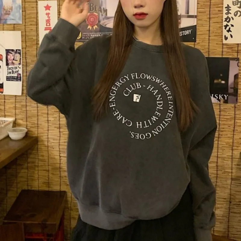 

Женский пуловер свободного покроя, с длинным рукавом