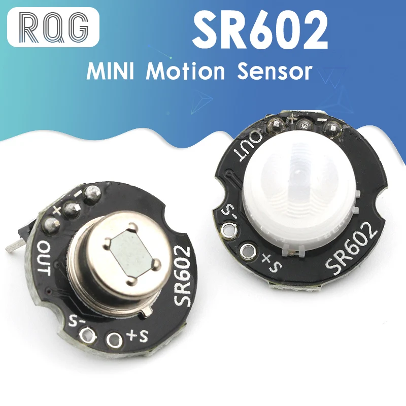 

MH-SR602 MINI Motion Sensor Detector Module SR602 Pyroelectric Infrared PIR kit sensory switch Bracket for Arduino Diy With lens