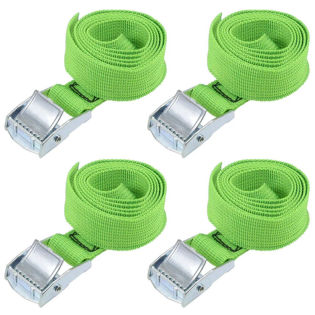 

Lashing Strap Cargo Tie Down Straps with Cam Lock Buckle Up to 551lbs 1.6' - 39' Length 4pcs 4pcs 25mmx1M Green