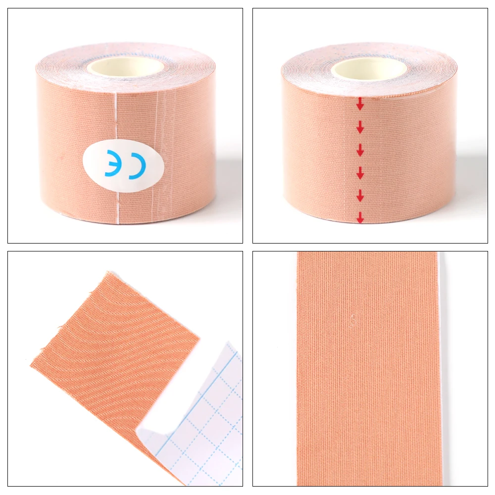 Ленты Kinesio эластичные бандажные наколенники ленты кинезиологические