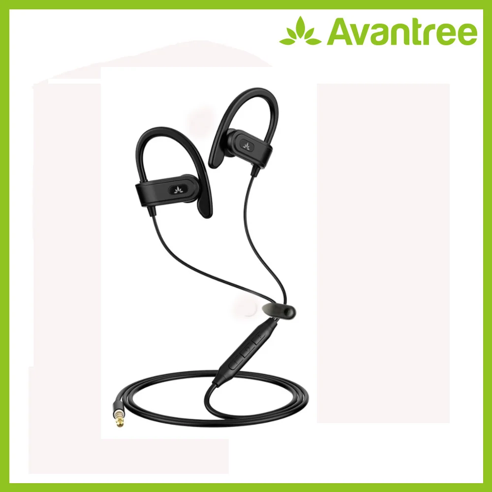 Avantree спортивные электронные телефоны проводные с микрофоном наушники ушным