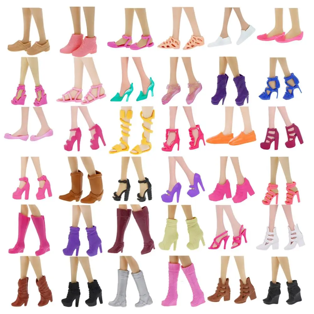 10 пар в комплекте Случайный выбор цвета для куклы обувь Высокое качество