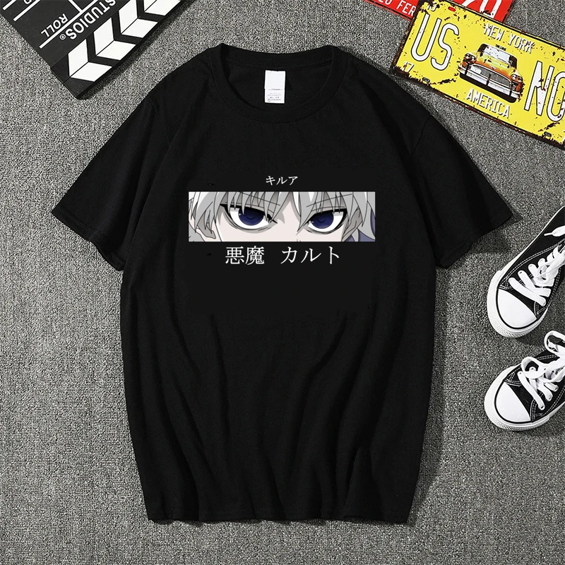 Футболка унисекс в стиле Харадзюку с принтом Hunter X футболки графическими