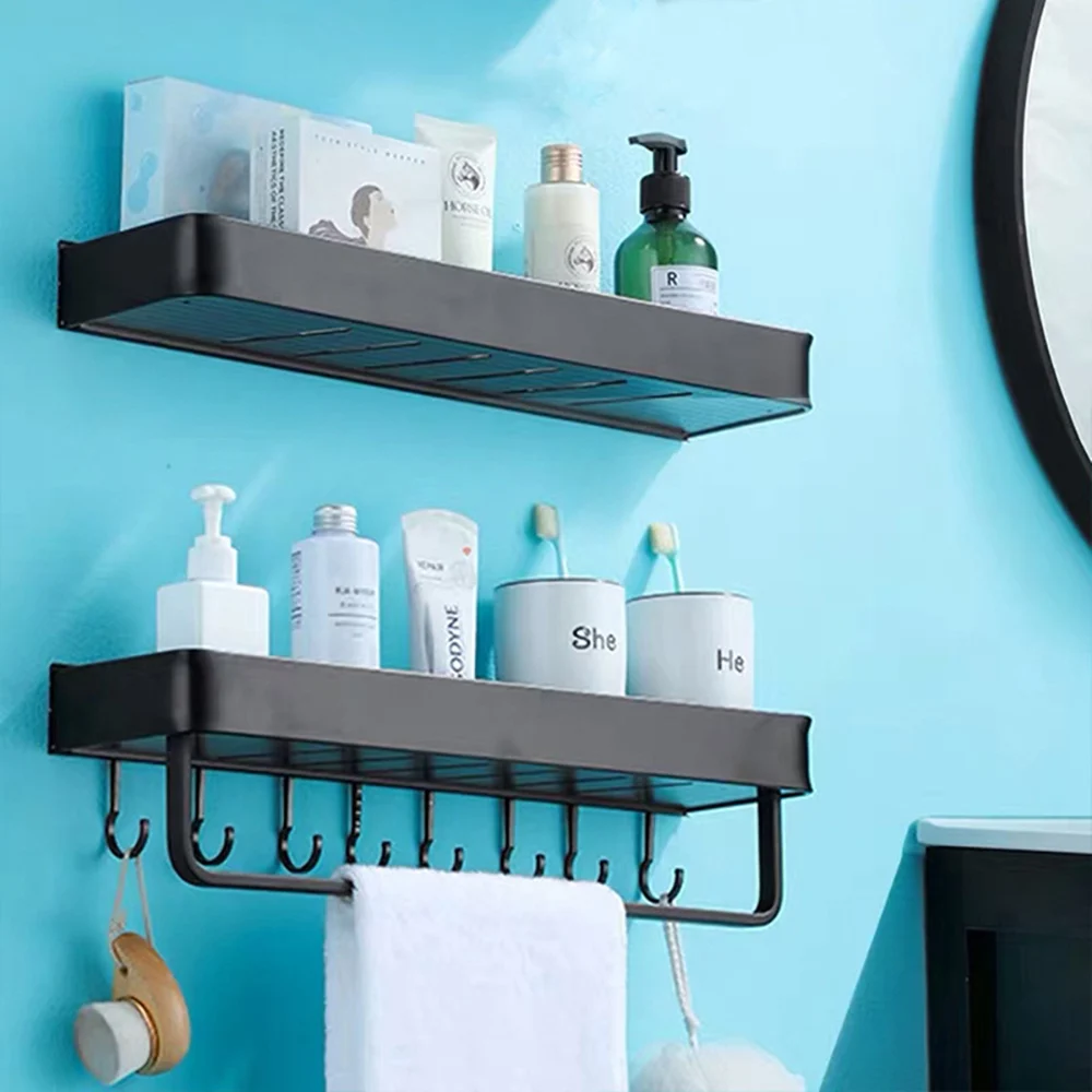 Ванная комната настенное крепление для хранения шкаф органайзер кухни полки без