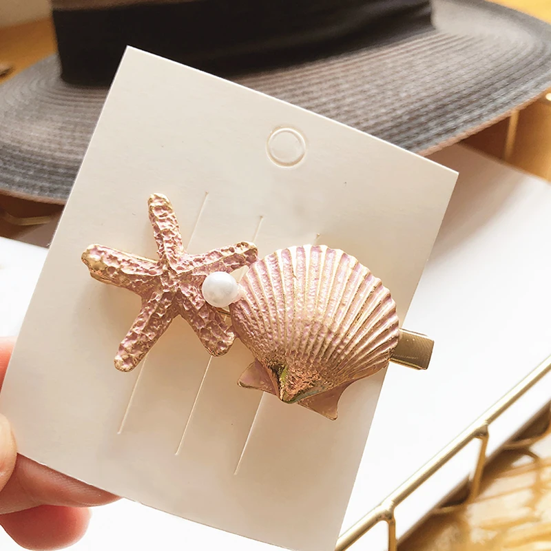 Женские заколки для волос с морскими звездами женские студенческие каваи