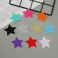 3d five pointed star patches embroidery badges iron on for clothes patch stickers diy jeans bags hat shirt alphabet accessories