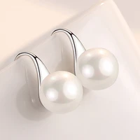 kofsac new temperament sweet simple pearl earring lady jewelry 925 sterling silver earrings for women anniversary accessories