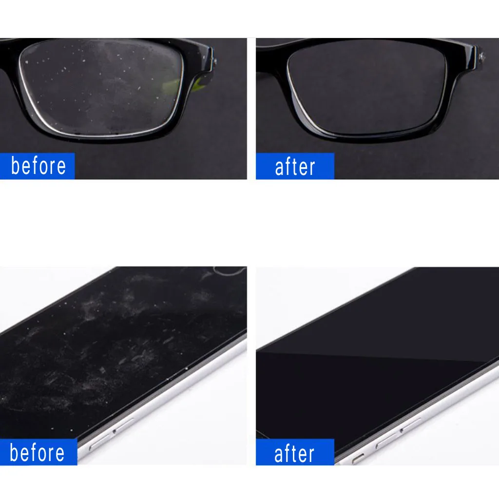 Очиститель очков 14*15 см микрофибра передовая нано сетка Красная Анти туман