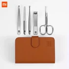 5 шт., набор инструментов для маникюра Xiaomi Huohou, из нержавеющей стали