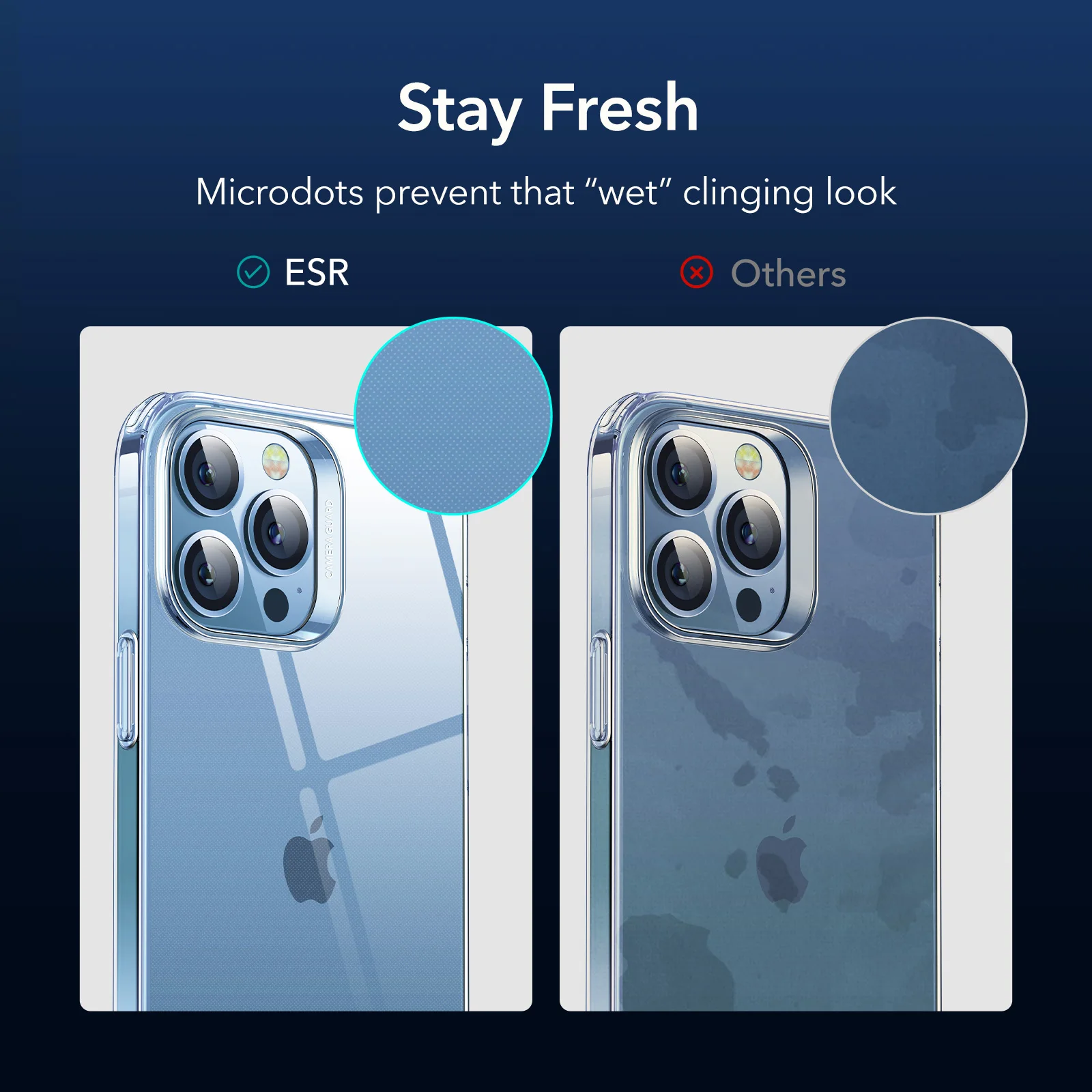 ESR Clear Case for iPhone 13 Pro Max Transparent Back Cover for iPhone 12Pro Max Ultra Thin Soft Silicone Case for iPhone 12 Pro