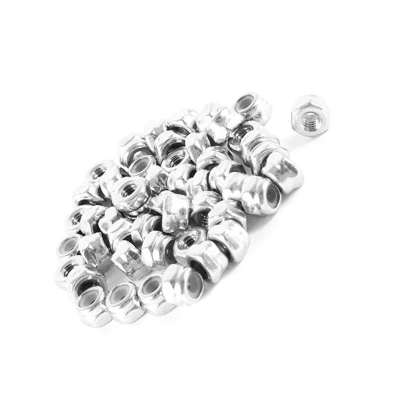 Fashion50 pieces stainless steel 304hc hex self-locking nut M2.5 A2-70 | Обустройство дома