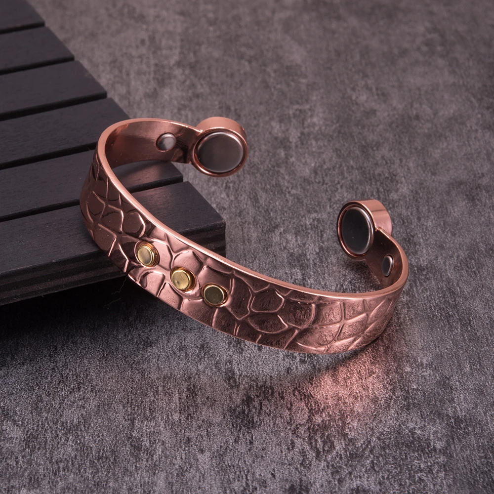 Магнитный браслет медный энергетический регулируемый мужские преимущества