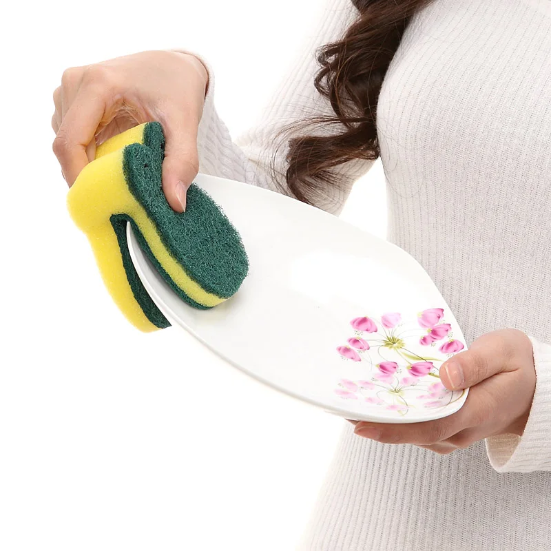 Губка для мытья посуды губка кухонная тереть дыню не легко прикасаться к маслу