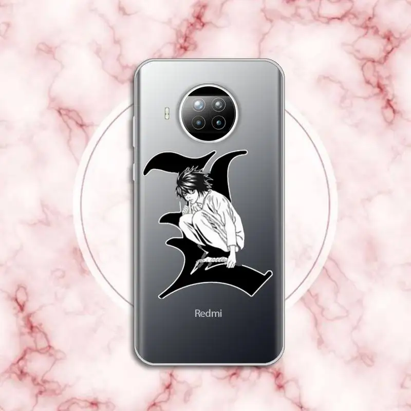 

Death Note Ryuk kirahot anime manga luxury funda Phone Case Transparent for Xiaomi Redmi note 10 t 8 9 pro lite 11