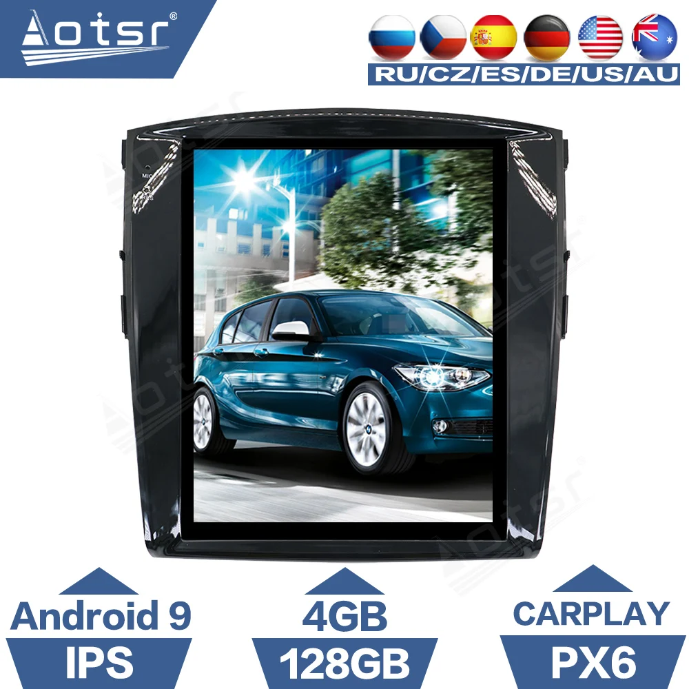 Автомагнитола для Mitsubishi Pajero 4 V80 V90 2006 2014 Tesla IPS экран Android GPS навигация PX6