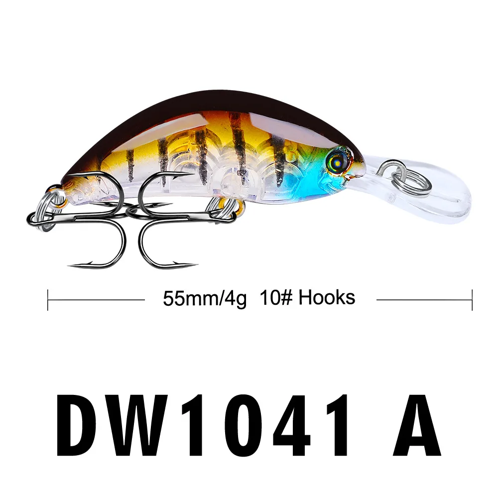 55 мм 5g 3D глаза Кривошип приманка для щуки окуня баса плавающий Crankbait Pesca|Наживки