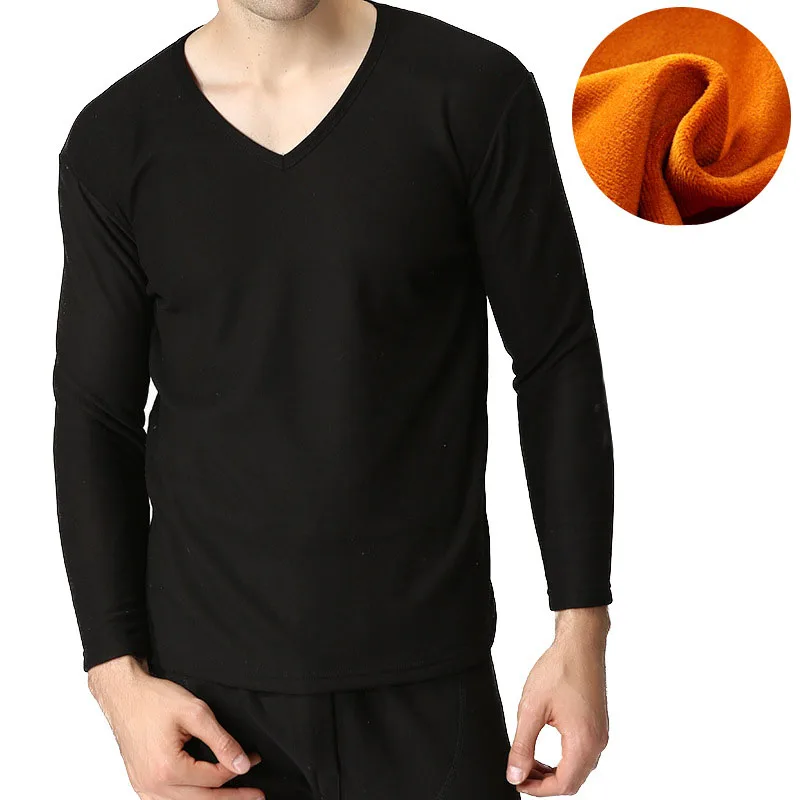 

Autumn Winter long johns Plus size 5XL 6XL 7XL 8XL 9XL 10XL Bust 160cm V-neck fleece underwear men