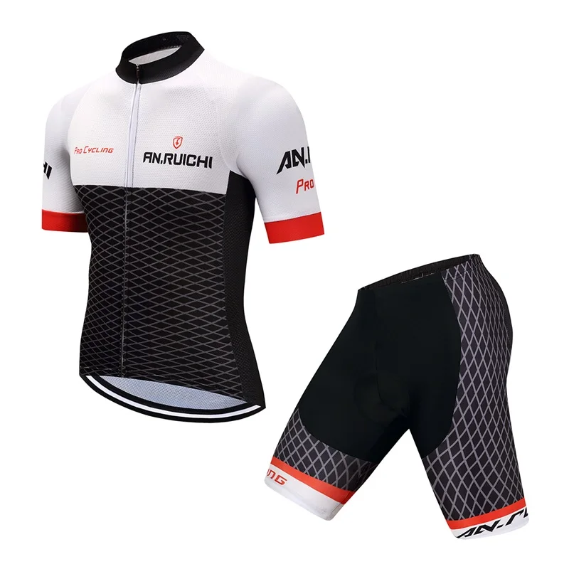 

2021New bicycle sportswear suit summer men's bicycle suit racing team suit suit breathable mountain bike suit tight sportswear