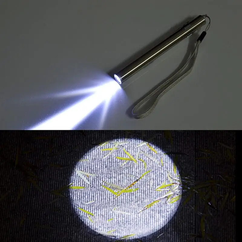 Фонарь светодиодный карманный из нержавеющей стали с зарядкой от USB 1 шт.|Фонарики