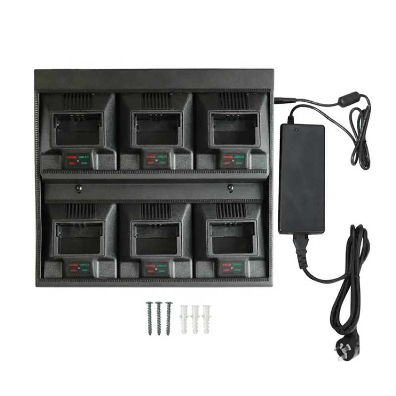 

Two Way Radio 6 Way Mutil Unit Charger for CP200 PR400 GP3688 NNTN4497 NNTN4496
