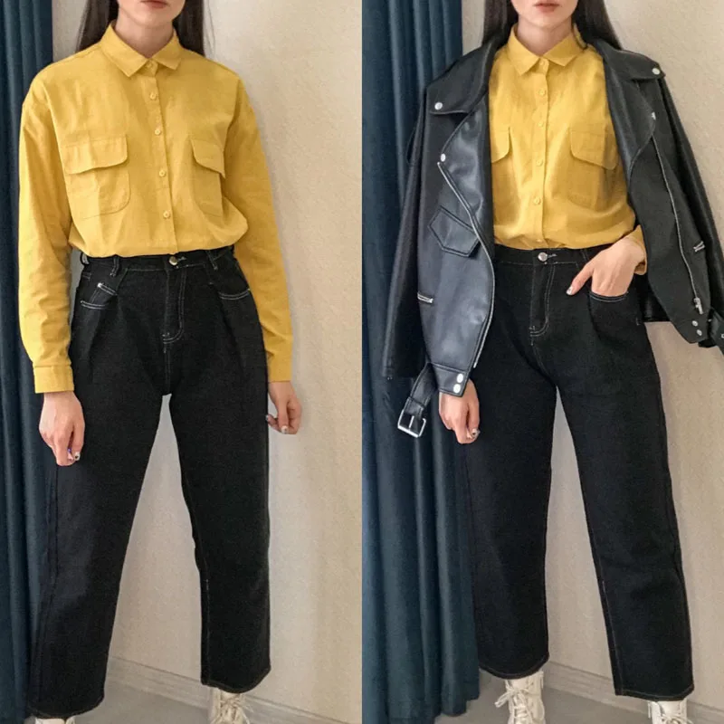 Новинка 2021 шикарная Повседневная фоторубашка Женская белая блузка рубашка на