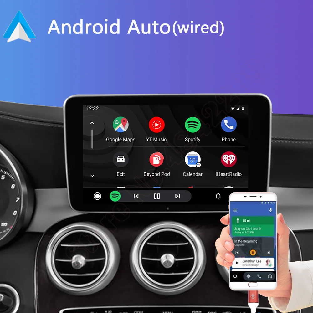

Apple Carplay For Mercedes-Benz SLK R172 CL W216 C216 Activation Android Auto Interface Radio Screen Module NTG Decoder Box