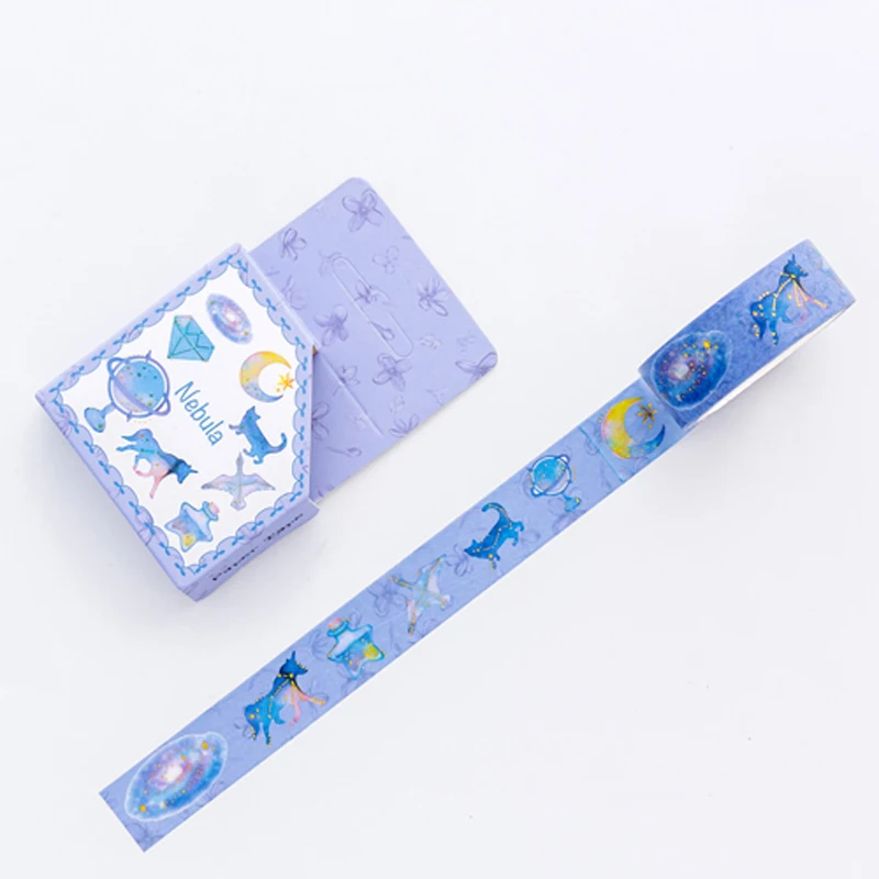 

1.5cm *5M Sky World Nebula Washi Masking Tape DIY Decorative Sticker Label Album Decoration
