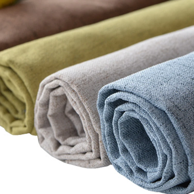 Утолщенная имитирующая льняная ткань сделай сам Лоскутная Ткань для занавесок