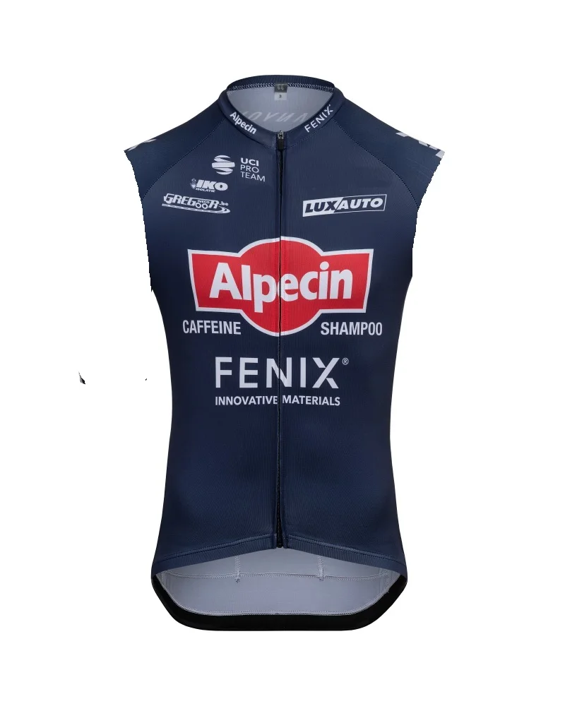 

SPRING SUMMER 2021 ALPECIN FENIX TEAM ONLY SLEEVLESS VEST CYCLING JERSEY WEAR ROPA CICLISMO SIZE XS-4XL