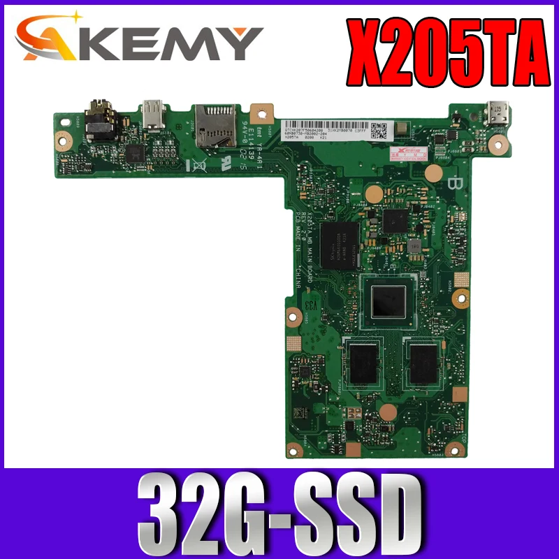 Материнская плата Akemy X205TA для ноутбука ASUS X205TAW оригинальная материнская 32G